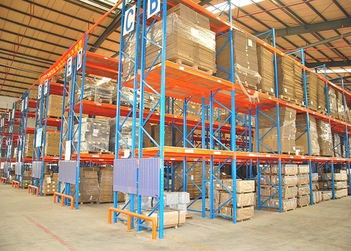 1500 kg/παλέτα Βιομηχανικά ράφια αποθήκευσης χάλυβα