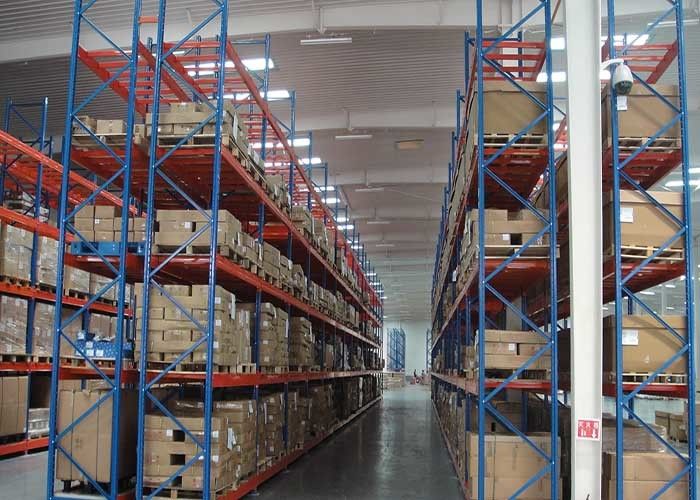 Προστασία από τη διάβρωση Βιομηχανικό ράφι μεταλλικών ράφων, χάλυβα βαρέα ράφια για αποθήκες