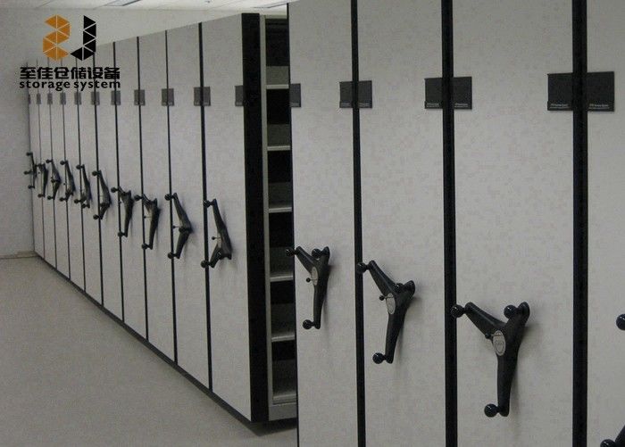Υψηλή ασφάλεια Μετακινούμενα ντουλάπια αρχείων Σύστημα ράφους Προσαρμοσμένο για συσκευή κατά του ντάμπινγκ αρχείων