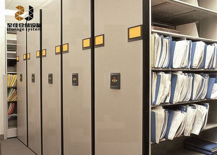0.8-2.5mm Μετακινούμενα ντουλάπια αρχείων Σύστημα ράφους Αμυδρό σύστημα αποθήκευσης υψηλής πυκνότητας