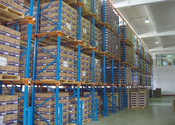 5000 mm Μεγάλος όγκος οδήγησης σε ράφια παλέτας που τυλίγονται κρύα για αποθήκη