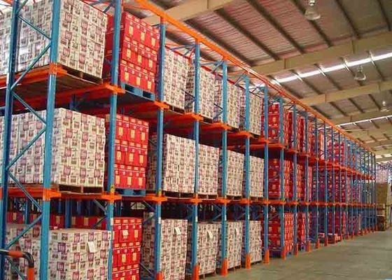 Ατσάλι Q235 Drive In Pallet Racking Προσαρμοσμένο βιομηχανικό ράφι
