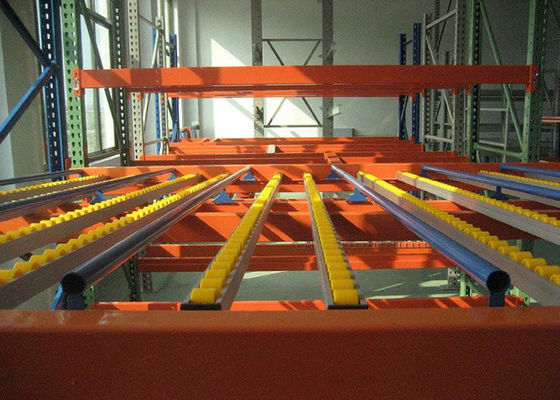 1000 kg/παλέτα Βιομηχανικά ράφια αποθήκευσης χάλυβα ράφια βαρυτικής ροής στην αποθήκη