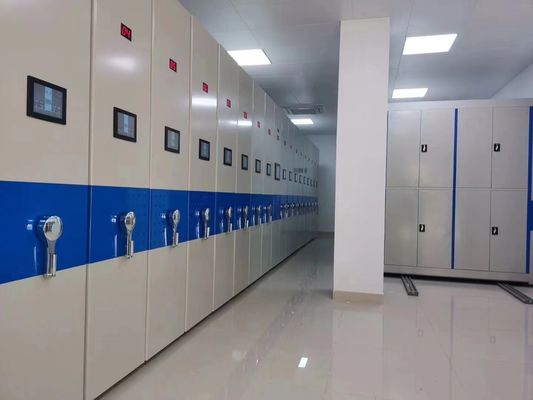 Ασφαλής Γκρίζο Ατσάλι Φακετό ντουλάπι με ρυθμιζόμενα ράφια Ασφάλεια κλειδαριά και 3 σημεία κλειδί κλειδαριά