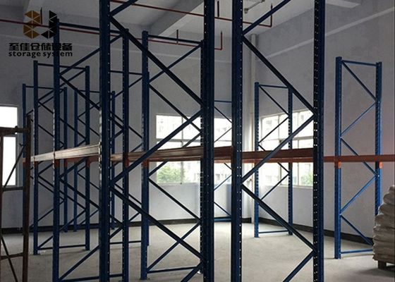 Δύο βαθιές επιλεκτικές ράβδοι με επικάλυψη ισχύος βαρέος χάρτης μεταλλικών ράφων ODM OEM