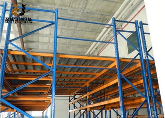 Χάλυβα Q235 / Q345 Μεζανίνες ράφοι δαπέδου Με μεγάλη χωρητικότητα φορτίου 500kg - 4000kg/sqm