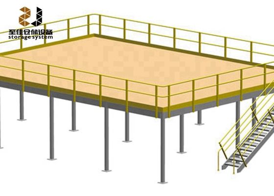 2 στρώματα μεζανίνων πλατφόρμας Racking συστήματα Q235 χάλυβα μεζανίνων πάτωμα