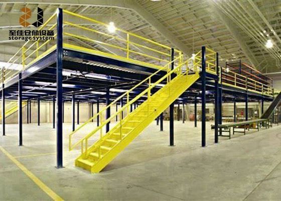 2 στρώματα μεζανίνων πλατφόρμας Racking συστήματα Q235 χάλυβα μεζανίνων πάτωμα