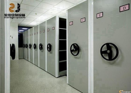 Ασφάλεια κλειδαριού 6 στρώματα υψηλής πυκνότητας κινητά συστήματα αποθήκευσης για το γραφείο / την τράπεζα