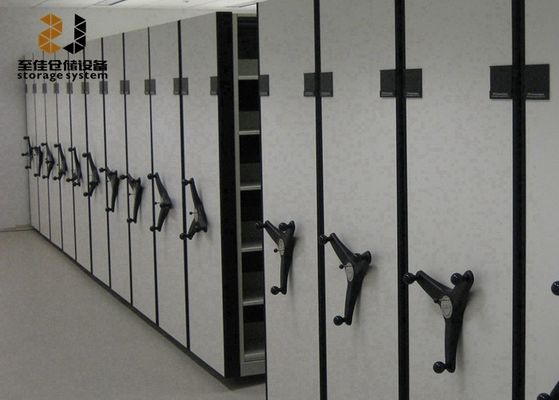 Υψηλή ασφάλεια Μετακινούμενα ντουλάπια αρχείων Σύστημα ράφους Προσαρμοσμένο για συσκευή κατά του ντάμπινγκ αρχείων