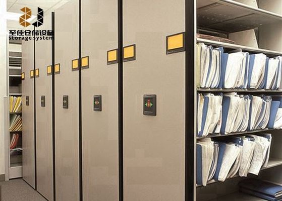 0.8-2.5mm Μετακινούμενα ντουλάπια αρχείων Σύστημα ράφους Αμυδρό σύστημα αποθήκευσης υψηλής πυκνότητας