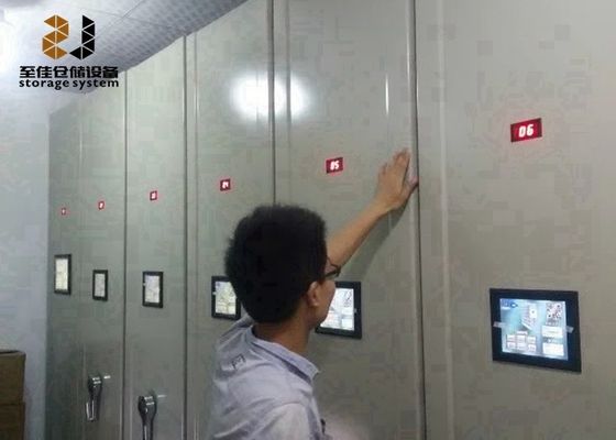 Συστήματα κινητών ράφων κλειδαριού 3 σημείων / συστήματα αποθήκευσης υψηλής πυκνότητας