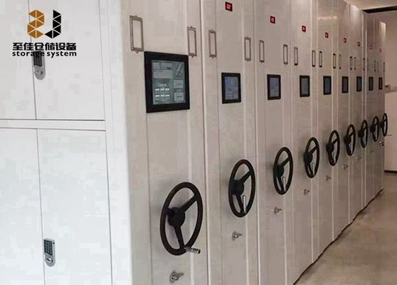 Έξι στρώσεις κινητών συστημάτων υψηλής πυκνότητας ράφων με κλειδαριά ασφαλείας