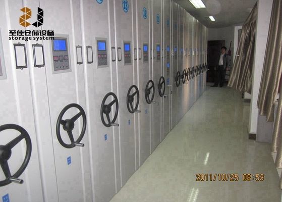 Έξι στρώσεις κινητών συστημάτων υψηλής πυκνότητας ράφων με κλειδαριά ασφαλείας